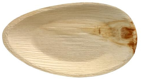 25 Teller, Palmblatt pure oval 32 cm x 18 cm x 3 cm