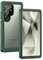 Lanhiem Funda para Samsung S24 Ultra, Impermeable Antigolpes Militar Antipolvos [Protección de 360 Grados] con Protector de Pantalla, Carcasa para Galaxy S24 Ultra, Verde