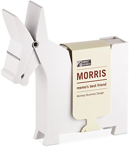 Monkey Business Morris The Donkey Schreibtisch-Memohalter, niedliches Schreibtischzubehör und Bürobedarf, lustige Schreibtischdekoration und Bürozubehör, Schreibtischbedarf: Halter und Spender