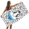Penguin Strandtuch Schnell Trocknend Badetuch Ultra Saugfähig Superweich Stranddecke Pool Reisen Schwimmen Duschtuch, Strandtuch für Kinder, übergroßes Badetuch, für Bad, Strand, Pool 75 x 150cm