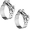 ALI2 2 Piezas Abrazaderas De Perno,Collar De Tubo De Escape De Motocicleta,Abrazadera De Acero Inoxidable,Abrazadera De Tubo,Collares De Manga De Escape,Abrazadera De Escape (40-43mm)