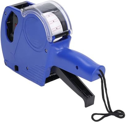 Respicefinem Acht Stelliger Manueller Preisauszeichner Mit Tintenpatrone Und Euro Fur Preisetiketten 21x12 Mm Inklusive Ersatz Farbwalze Ideal Fur Geschafte Supermarkte Boutiquen Und Hau