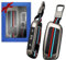 Yumzeco Kompatibel mit BMW 2023 Autoschlüssel Hülle, Zinklegierung Schlüsselhülle Case per 2/3/5/7er X1 X4 X5 X6 X7 XM i7 iX i4 2023-2024, BMW X1 U11 Schlüsselhülle mit Schlüsselanhänger-Grau