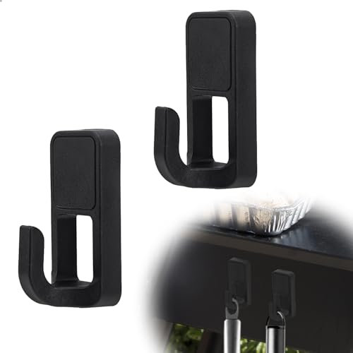 4 Stück Magnetische Haken Grill, 7 x 3,5 x 3,5 cm Grillhaken für Traeger-Grills Robuste Magnetische Haken für den Außenbereich Haken für Grillwerkzeuge Zubehör für Traeger-Grill