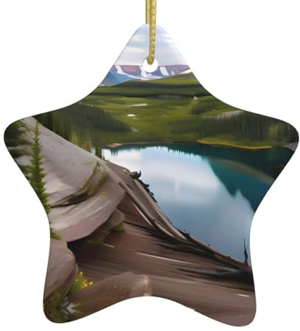 Glacier National Park Weihnachtsstern, aus Keramik, zum Aufhängen, für Partys