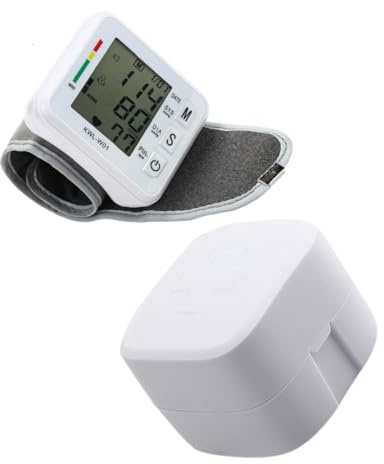Blutdruckmessgerät Handgelenk Tragbares Satz mit LCD Digitalem Display | Automatische Kompression und Dekompression, Schlafmodus, ABS Gehäuse, für Erwachsene und Ältere Personen