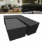 GAOCUNBING 2-teiliger Ecksofa-Bezug, L-förmig und quadratisch, Schneeschutz 210D Oxford-Gewebe, wasserdichte Abdeckung für Gartenmöbel mit Aufbewahrungstasche 270x270x90cm