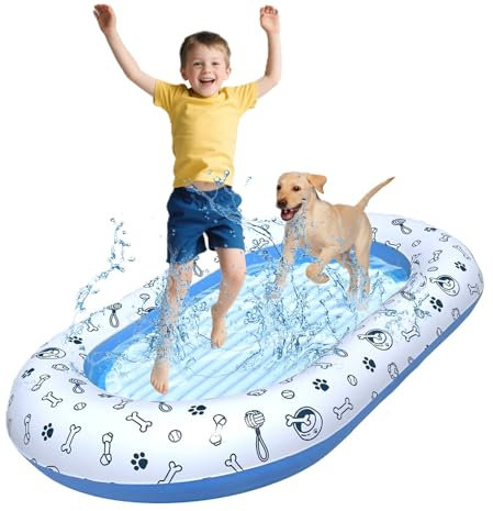 Hund Schwimmendes Floß, SilverChry Aufblasbares Schwimmendes Floß für Haustiere, Pet Floating Row, Hund Wasserspielzeug, Schwimmbad Float Fahrt Passend Haustiere, Aufblasbar Schlauchboot für Hunde