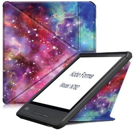 Étui à rabat en cuir pour liseuse Kobo Forma N782 8 (version 2018), ultra fin et léger avec fonction veille/réveil automatique pour KOBO Forma 2018 8 (YHX)