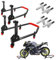 Area1 Motorradständer 360 Grad drehbarer Motorradheber, Set Vorne + Hinten inkl. Aufnahmen für F900R Z900 CB750 CBR650R MT-07 MT-09 YZF-R1 R3 R6 R7 GSX-S GSX-R
