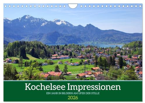 Kochelsee Impressionen - Ein Jahr in Bildern am Ufer der Stille (Wandkalender 2026 DIN A4 quer), CALVENDO Monatskalender: Der malerische Kochelsee im Jahresverlauf. (CALVENDO Natur)