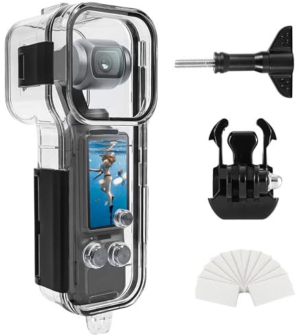 FitStill 45 m Unterwasser-Tauchkoffer, wasserdicht, kompatibel mit DJI Osmo Pocket 3, Schutzhülle mit Halterung, Pocket3 Kamera-Zubehör-Set