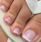 French False Toenails - 24pcs Short Square Toe Nails False With Glitter Rhinestones - Nude Pink Press On Nails With Glue - Acrylic Full Cover Summer Stick On Toenails For Women Girls Daily Decorations