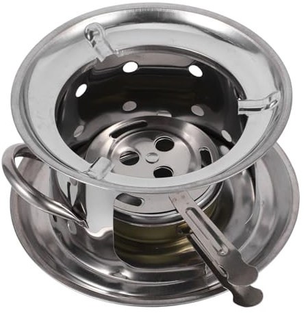 UPKOCH Portable Alcohol Burner Stove for Camping Hiking Picnics Versatile Hot Pot Cooker for Outdoor Cooking Boiling Water Stewing Soup and Keeping Food Warm Random Color