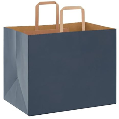 Generisch Papiertragetaschen 50 STK. mit Henkeln Blau 32x22x24 cm,Kunst & Unterhaltung,Party & Feiern,Schenken,Geschenkverpackungen,Geschenktaschen,4101917