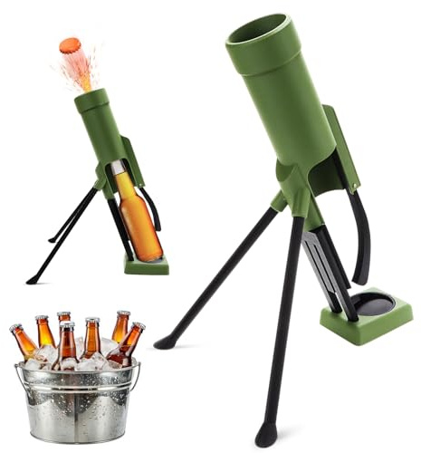 Bier Bierflaschen Mörser Flaschenöffner Biermörser, Durchmesser 60 mm Suffkanone Flaschenöffner mit langem Hals Bieröffner Kanone Öffner Hausbar Party Für Spaten, Hasseröder, Drei Kronen 1308