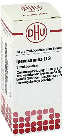 DHU Ipecacuanha D3 Streukügelchen, 10 g Globuli