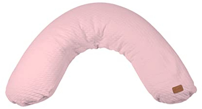 Red Castle -Schwangerschafts- und Stillkissen - Mutterschaftskissen - Multifunktional - Ideal zum Schlafen und Stillen - Optimale Unterstützung und Komfort-Baumwolle-Big Flopsy - 170 cm - Pastellrosa