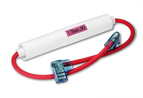 jorbi Micro-Wellen-Sicherung mit Kabel und Faston 6,3 mm (0,75 A/5 Kv)