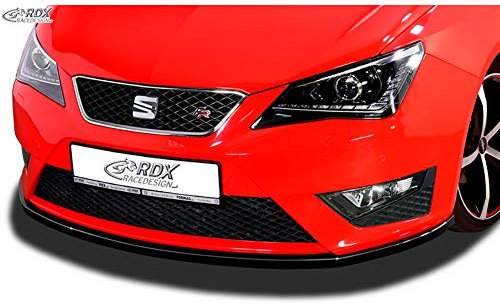 RDX Racedesign Frontspoileransatz kompatibel mit Seat Ibiza 6J SC/HB/ST FR Facelift 2012-2017 (ABS Schwarz glänzend)