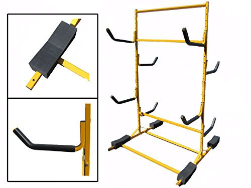 Storage Rack for Canoes Sups Kayaks Free Standing - Holds 6 Watersport Items