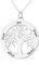 JF Collier personnalisé Arbre de Famille 6 Noms Collier de nom Arbre de Vie pour Maman