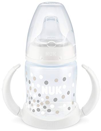 Nuk First Choice - Botella para beber con boquilla de silicona Blanco