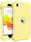 BENTOBEN iPhone SE 2020 Case, Heavy Duty Full Body Rugged Shockproof Hybrid Three Layer Hard Plastic Soft Rubber Bumper Protective Phone Cases Cover for 4.7 Inch iPhone SE 2nd 2020, Light Yellow/Lemon