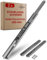 LouMaxx Kugelauszug 2er Set Schubladenschienen 27 mm Nut | 300 mm Schienen Schublade | Schubladen Schienensystem mit Teilauszug für 27mm Nut