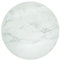EliteKoopers 30cm Round White Marble Effect Chopping Board for Kitchen Accessories (1Pcs)