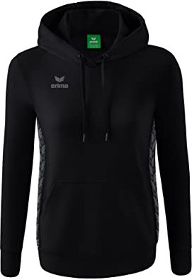 Erima Team Essential Hoody Damen schwarz, 42 Damen