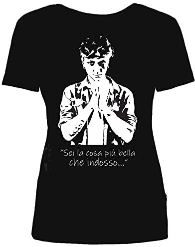 Maglietta Donna t-Shirt cantante Niccolò Ragazza Bambina 100% Cotone Alta qualità (M Donna)