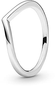 Pandora Wishbone-Ring, poliert, Sterlingsilber