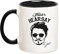 Fonhark Johnny Depp Hearsay Tasse, 325 ml, Knochenporzellan, handgefertigt, Neuheit Kaffeetasse