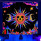 Arola Wandteppiche Schwarzlicht Totenkopf Wandteppiche, UV Reaktiv Wandtuch Skelett Wandteppiche, Leuchtender Wanddekoration Stuch Raumhintergrund Plakate Party Dekoration Gobelin (150x130cm)