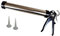 ANZHUO Sausage caulking Gun Stainless Steel Tube tools Manual Sausage Caulking Gun 20 oz 12:1 Drive Used for the installation of glass, tiles, bathrooms, kitchens, advertisements, etc (1 piece)