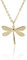 Collana con ciondolo a forma di libellula in argento Sterling Collana a forma di libellula per le donne Collana plissettata in oro rosa Regalo gioielli, Oro