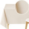 KP HOME Mantel Hule Mesa Rectangular 200x140 Patrón de Guiones de PVC Beige Crema con Líneas Abstractas - Impermeable Facil de Limpiar - Cocina Comedor Lavable