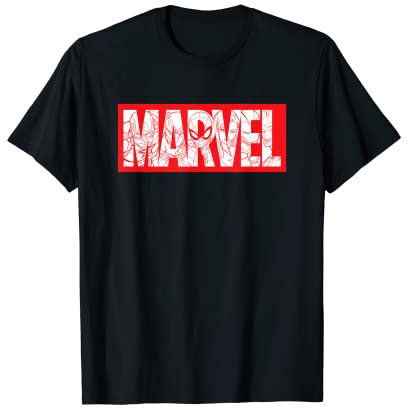 Marvel Logo Comics Red Super Heroes Avengers and More T-Shirt