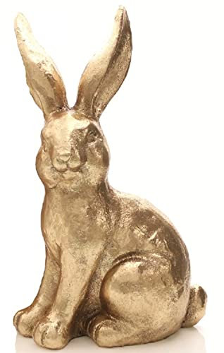 ETC putziger frühlingshafter Osterhase als Ostermoppel in sattem Gold in verschiedenen Größen (1 x groß linksblickend)