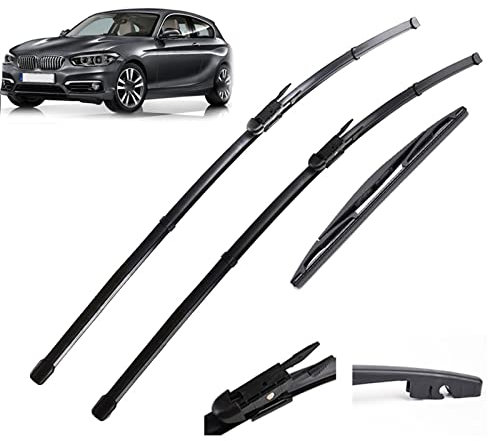 Autowischer 22 '' + 18 '' + 12 '' LHD Front- Und Heckwischerblätter Set Windschutzscheibe Scheibenwischer Für BMW 1er F20 F21 2011-2018 2019