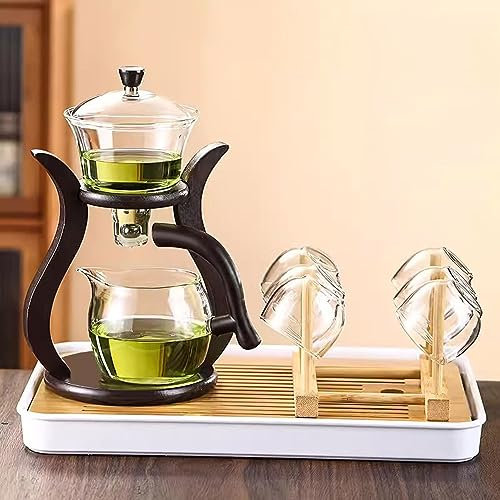 BBAUER teiera giapponese teiera marocchina Set da tè kung fu completamente automatico, teiera pigra magnetica domestica(Color:I,Size:)