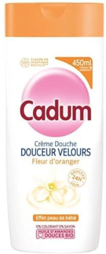Cadum Crème Douche Douceur Velours Fleur d'Oranger 450ml