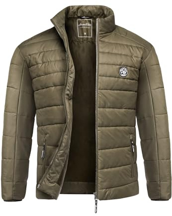 Amaci&Sons Herren Steppjacke Outdoor Basic Patch Jacke 9103