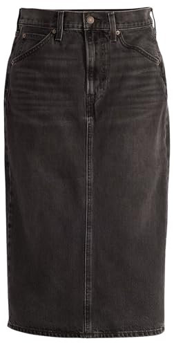 Levi's HR Back Slit Skirt Jupe, Wandering Spirit CLE, 31W Femmes