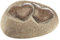 Kobolo Dekostein Heart aus Naturstein, 25x25x15 cm, Stein mit Herzmotiv, dekorativer Stein für den Indoor- und Outdoorbereich, Zierstein