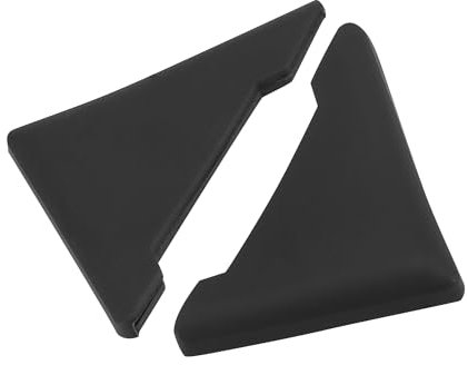 Partuto 2pcs PVC Universal Car Door Corner Edge Guard Bumper Protector Black Replacement