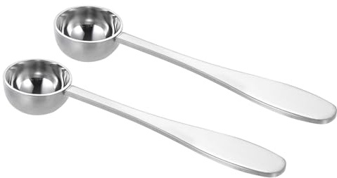 QUARKZMAN Cuillères-Doseuses de 5 ml, Acier Inoxydable Argent 2Pcs | Cuillère À Mesurer, Pour Thé En Vrac