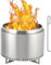 GarveeLife 50,8 cm rauchfreie Feuerstelle, tragbare Outdoor-Feuerstelle mit abnehmbarem Ständer und Aschekanne, perfekt für 4-6 Personen Lagerfeuer, Camping, Picknick, Familienfeiern für Garten