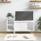 Hovothy TV-Bänke & Lowboards TV-Schrank TV Board Fernsehtisch TV Sideboard 100x35x55 cm Weiß